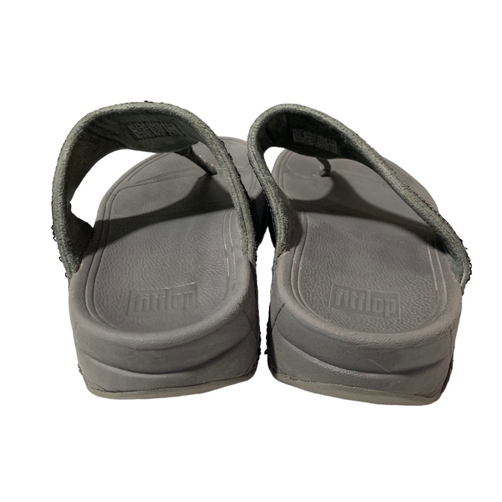 FitFlop Electra Classic Gray Sequins Thong Comfort Walking Sandals US 5 - Picture 4 of 6